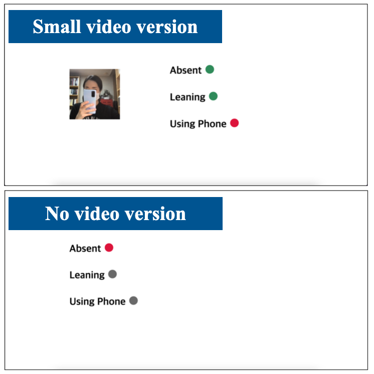 New video conferencing interface image